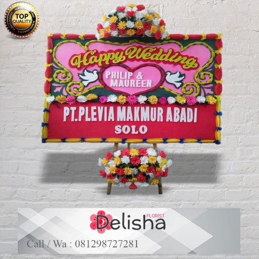 Bunga Papan Happy Wedding 10