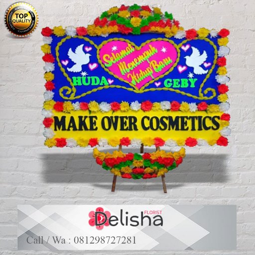 Bunga Papan Happy Wedding 15