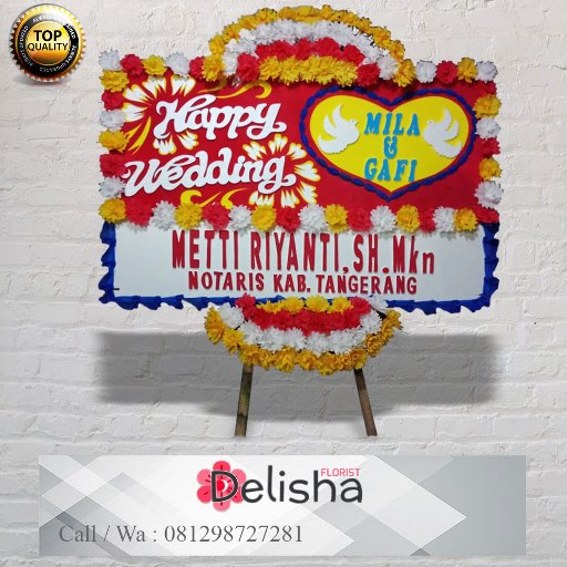 Bunga Papan Happy Wedding 18