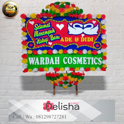 Bunga Papan Happy Wedding 1