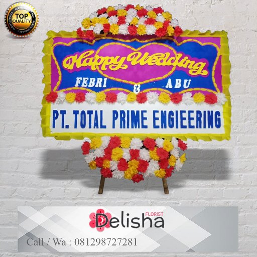 Bunga Papan Happy Wedding 20