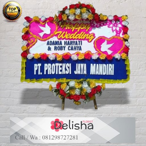 Bunga Papan Happy Wedding 2