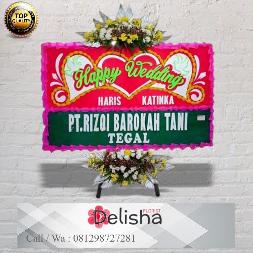 Bunga Papan Happy Wedding 25