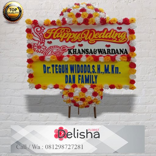 Bunga Papan Happy Wedding 27