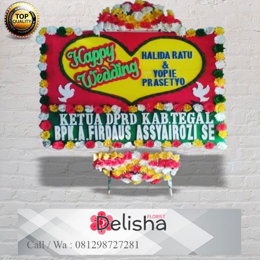 Bunga Papan Happy Wedding 4