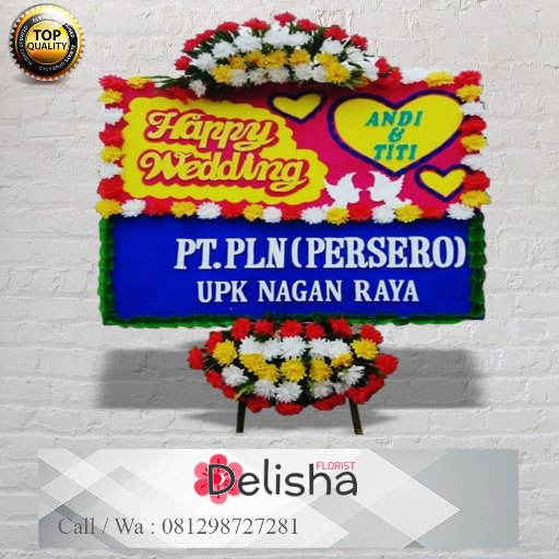 Bunga Papan Happy Wedding 6